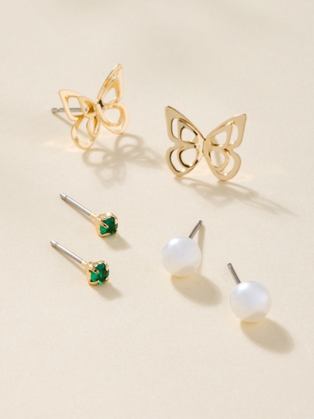 Francesca's Mary Butterfly Stud Earring Set